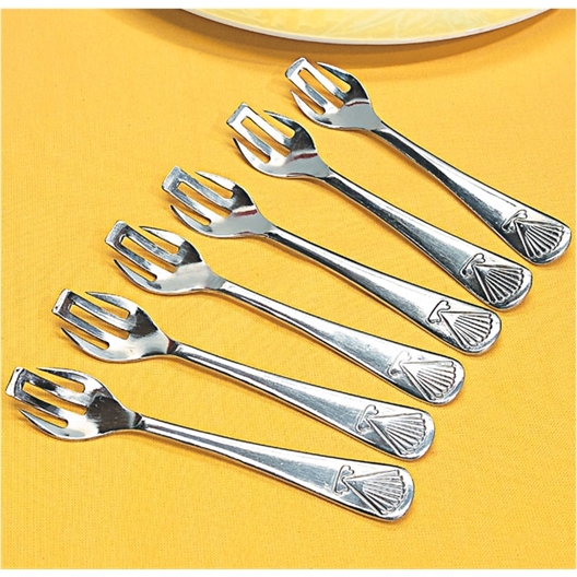 Set of 6 Oyster Forks