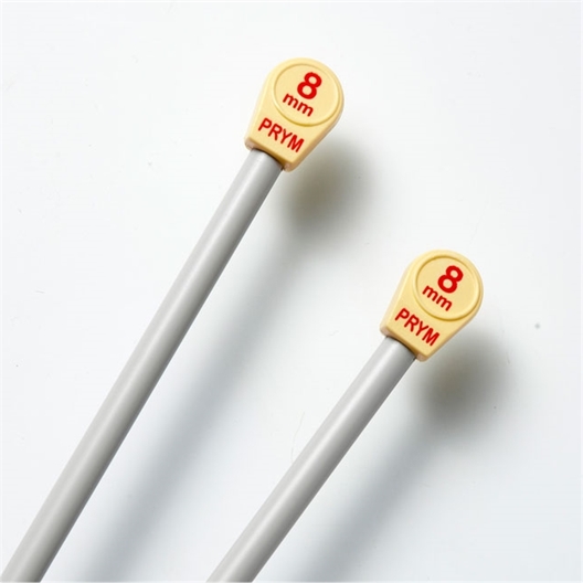 Aiguilles à Tricoter En Plastique Korbond - Taille 6mm, Longueur 35cm, Paquet De 2