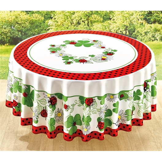 Nappe coccinelles ronde ou rectangulaire