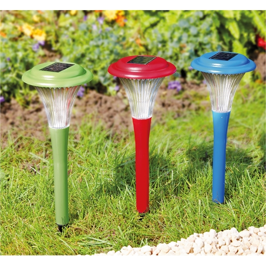 Lot de 3 balises solaires