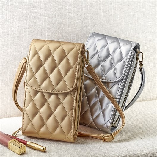 Pochette matelassée Doré