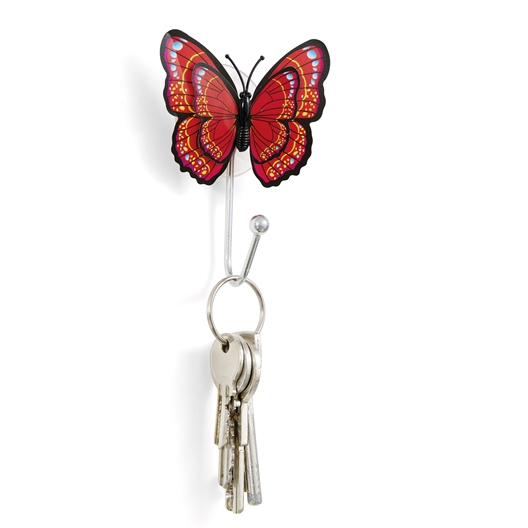 Lot de 4 crochets papillons