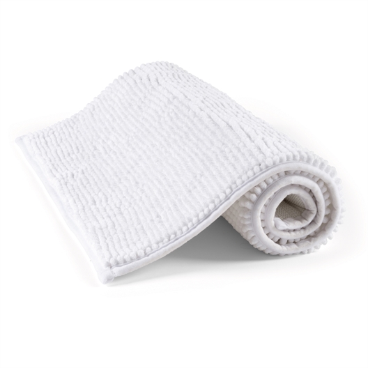 Tapis de bain chenille Blanc
