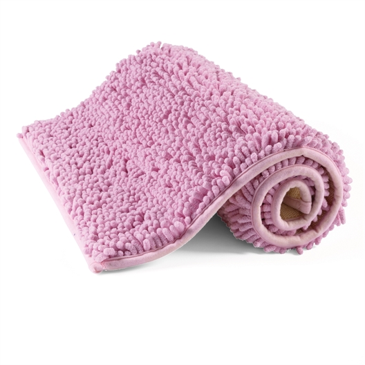 Tapis de bain chenille Rose