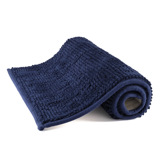 Tapis de bain chenille Bleu
