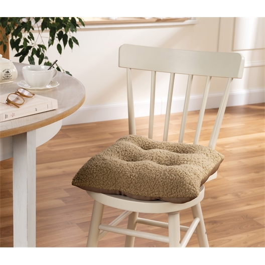 Lot de 2 galettes de chaise réversibles