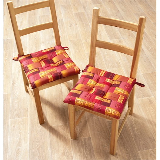 Lot de 2 coussins de chaise Eldorado