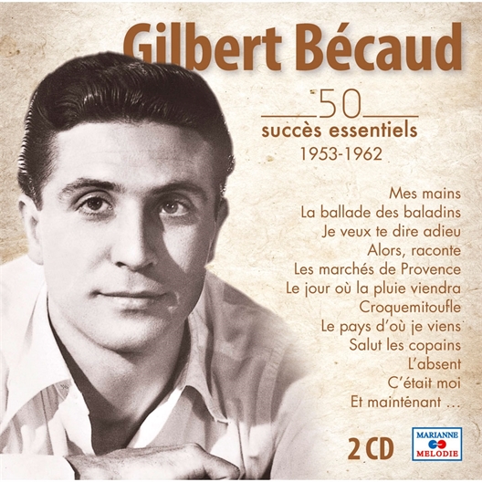 2 cd Gilbert Becaud 50 Succes Essentiels