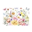 Stickers Champ de fleurs et papillons