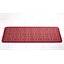 Rode mat met cementtegelmotief 50 x 160 cm