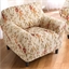 Floral armchair cover