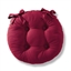 Lot de 2 galettes chaise rondes Rouge cerise