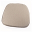 Galette de chaise extérieure rayée ou taupe