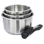 Lot de 3 casseroles + 1 poignée Pradel France ®