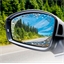 Anti-fog rear view mirror film, 2 pack