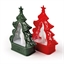 Lot de 2 sapins LED (rouge + vert)