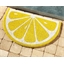 Semicircular lemon mat