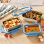 Boîte conservation inox Lot de 3 boîtes conservation inox (800 + 1250 + 1800 ml)