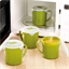 4 mugs à soupe micro-ondes vert