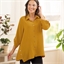 Chemise ample moutarde